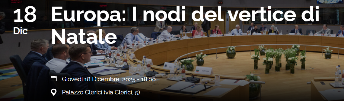 Europa: I nodi del vertice di Natale 